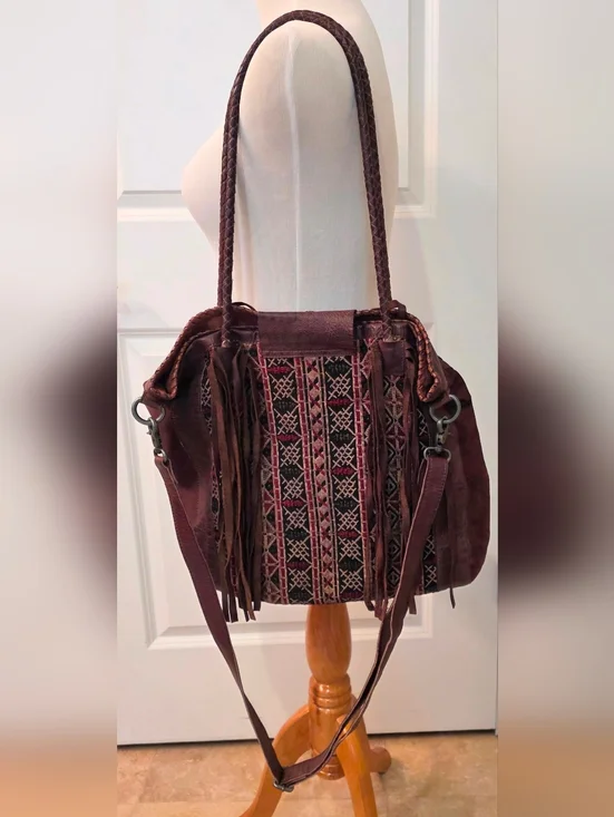 Free People Genuine Leather boho tote - Picture 2 of 5